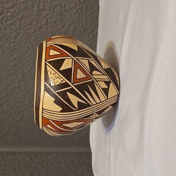 Ida Susunkewa, Hopi Tribe, Handmade, Clay, Seed Pot, Puebloan, Polychrome, Mesa - Picture 3 of 5